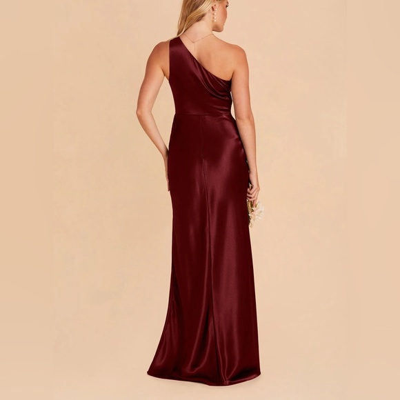 Birdy Grey Burgundy One-Shoulder Maxi Dress - Picture 2 of 5